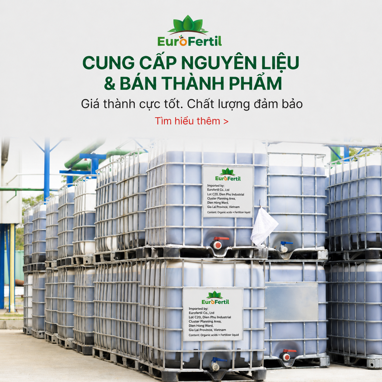 Cung cấp nguyên liệu